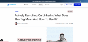 LinkedIn recruiter tools