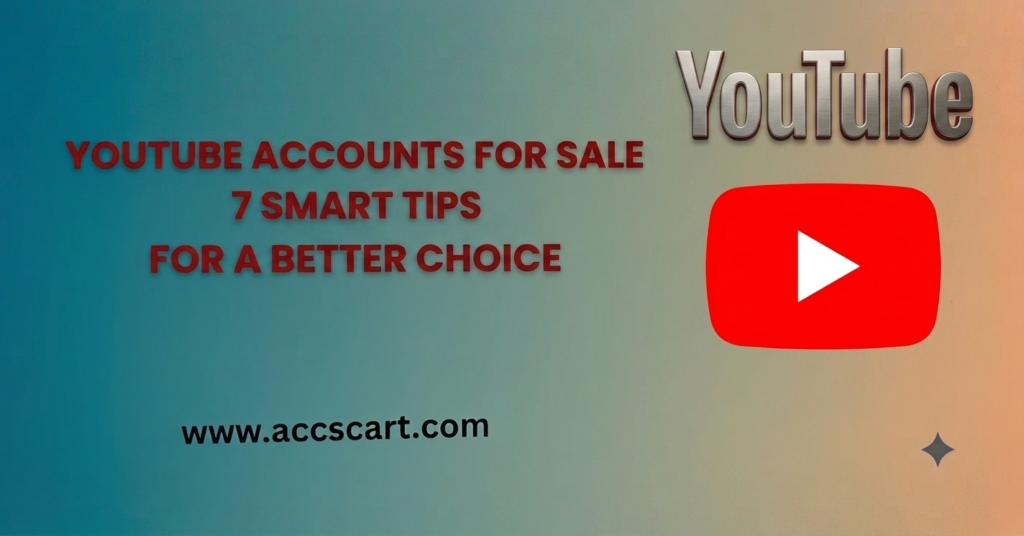 youtube accounts for sale